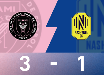 Rapport de match professionnel américain : Messi double, Allende marque, Miami International 3-1 Nashville